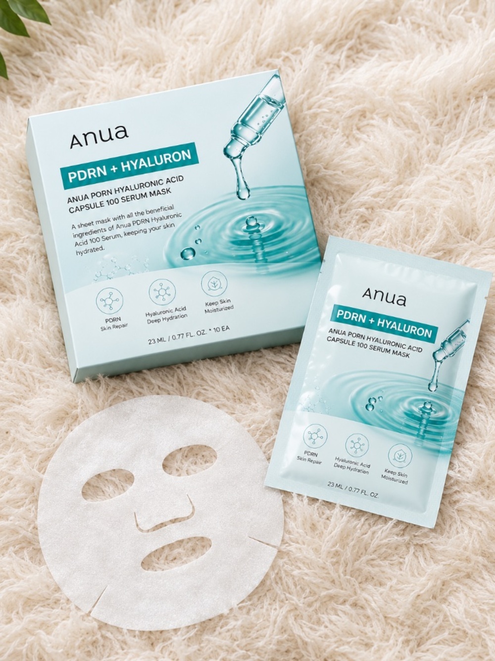 Anua PDRN Hyaluronic Acid Capsule 100 Serum Mask, 10ea